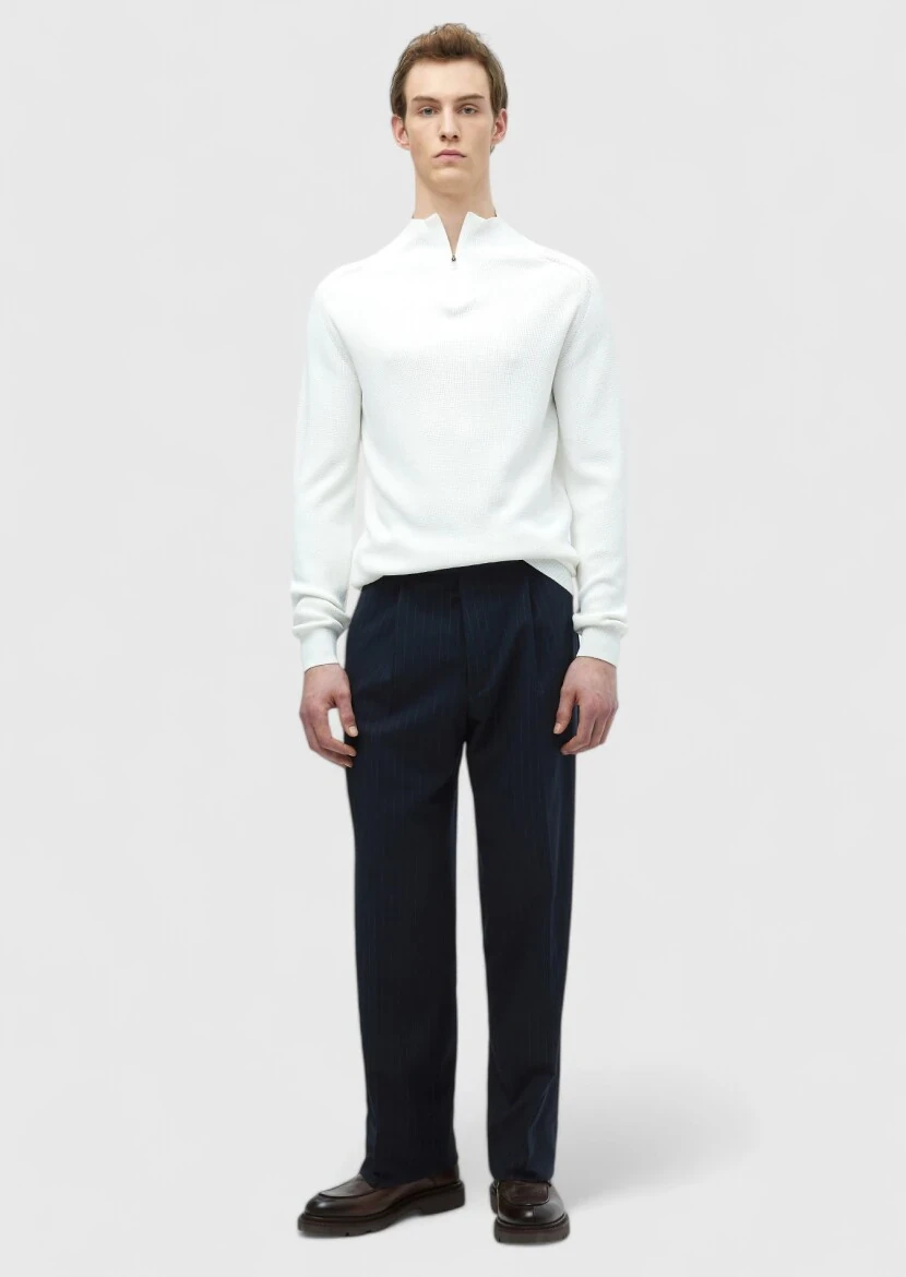 Ecru Knitwear Sweatshirt 