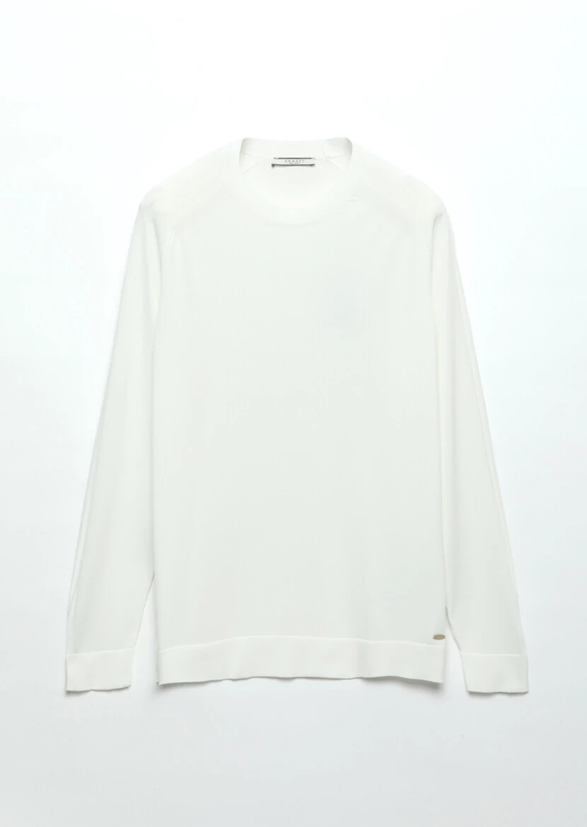 Ecru Knitwear Sweatshirt - 7