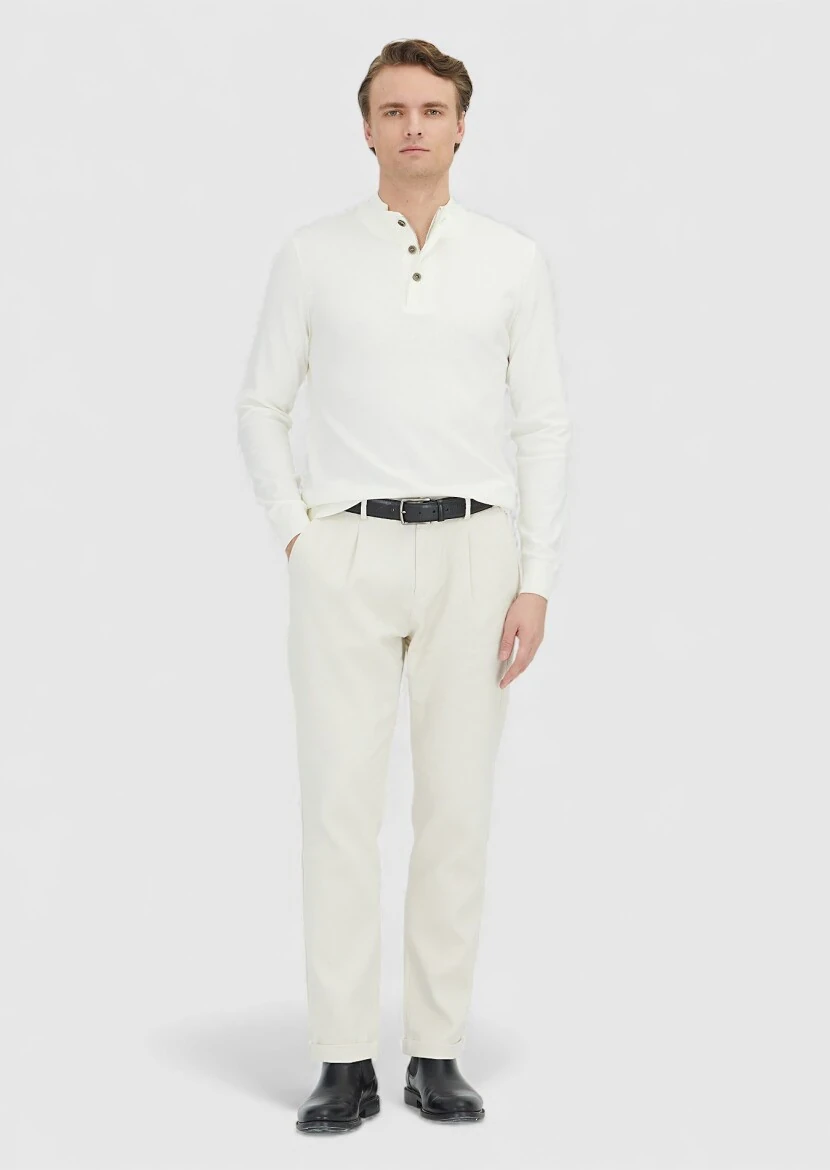 Ecru Knitwear Sweatshirt 