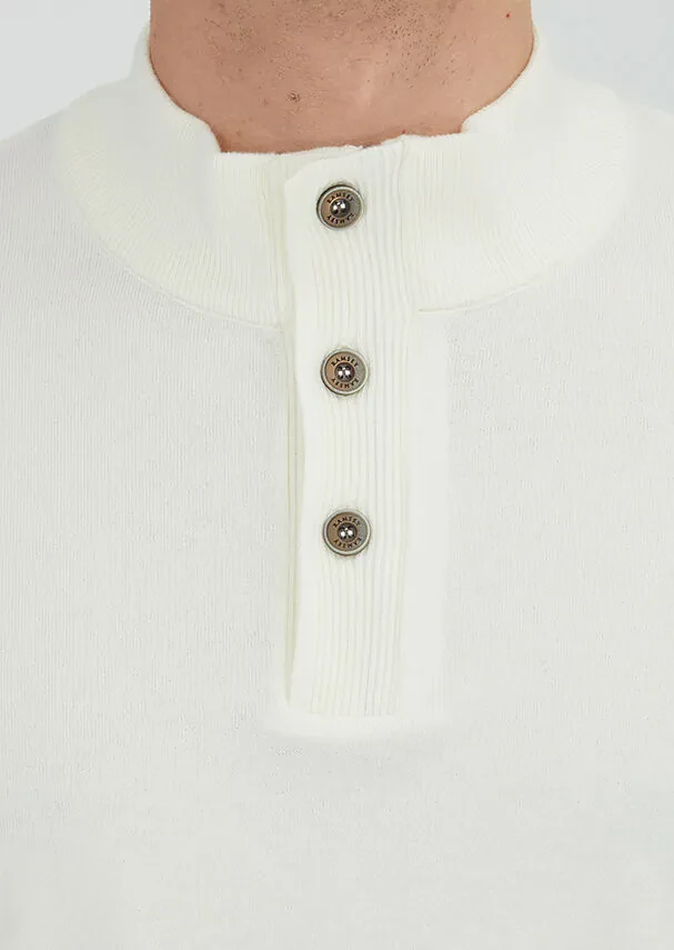 Ecru Knitwear Sweatshirt - 4