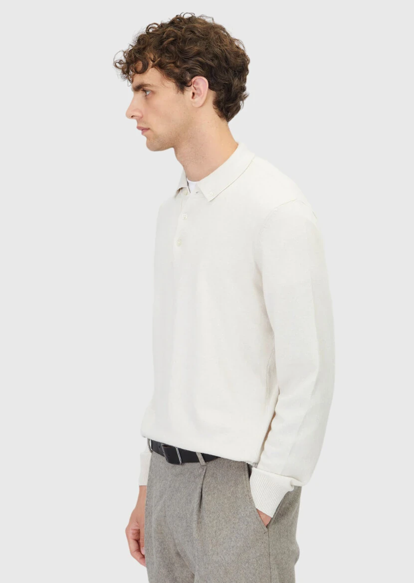 Ecru Knitwear Sweatshirt - 3