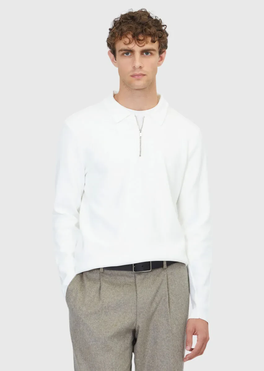 Ecru Knitwear Sweatshirt - 1