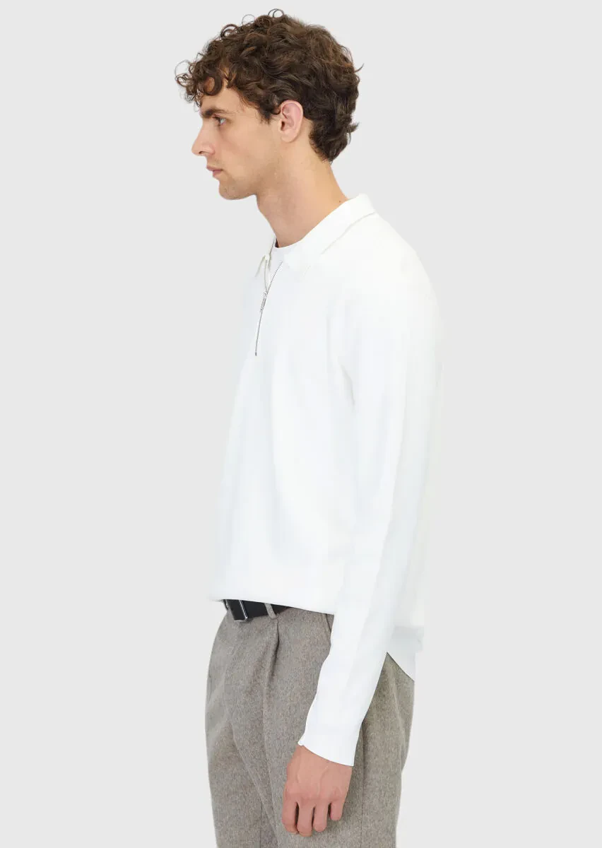 Ecru Knitwear Sweatshirt - 3