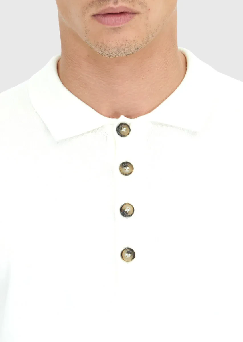 Ecru Knitwear Sweatshirt - 5