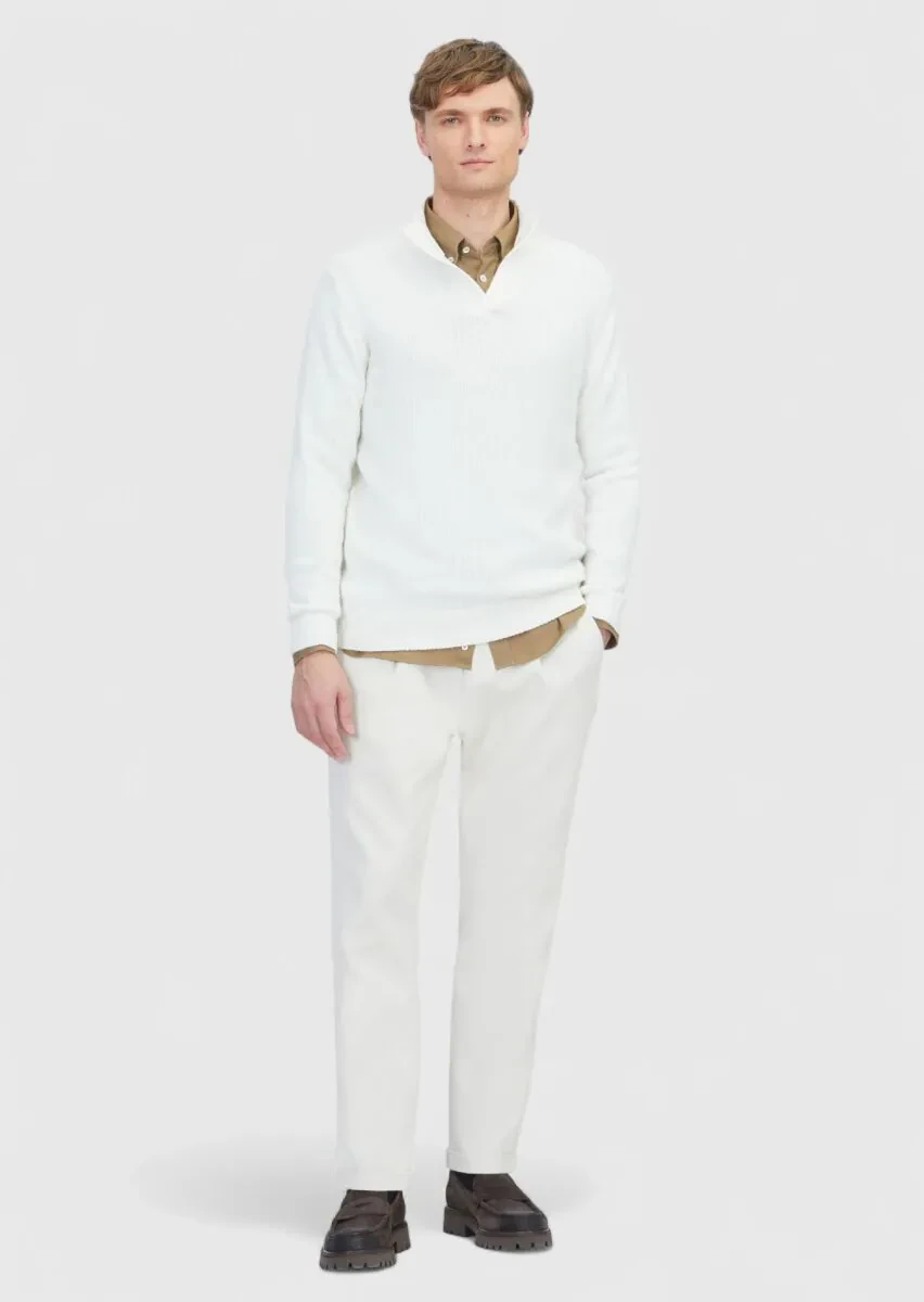 Ecru Knitwear Sweatshirt - 2