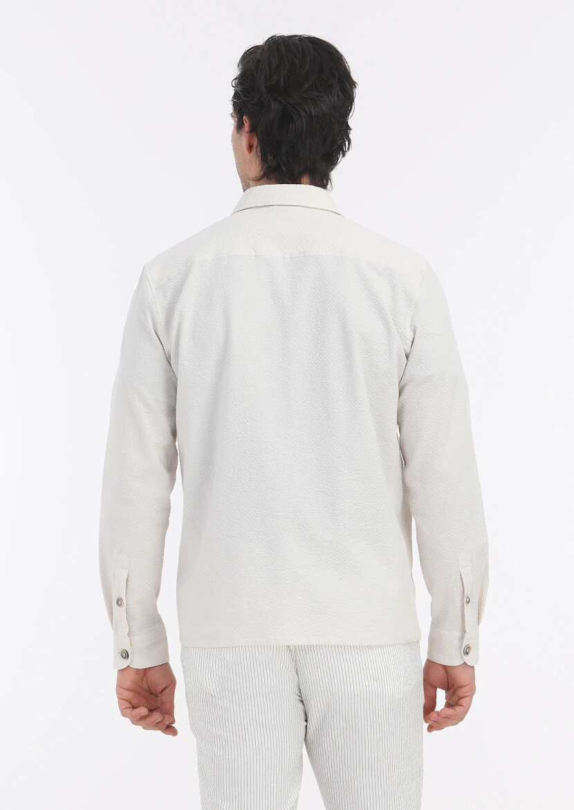 Ecru Overshirt - 5