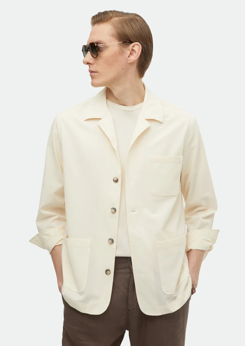 Ecru Overshirt - RAMSEY