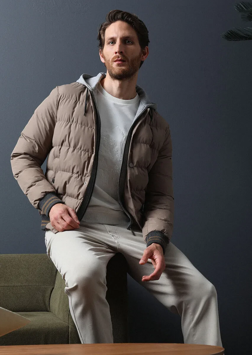 Ecru Patterned Sweatshirt - 4