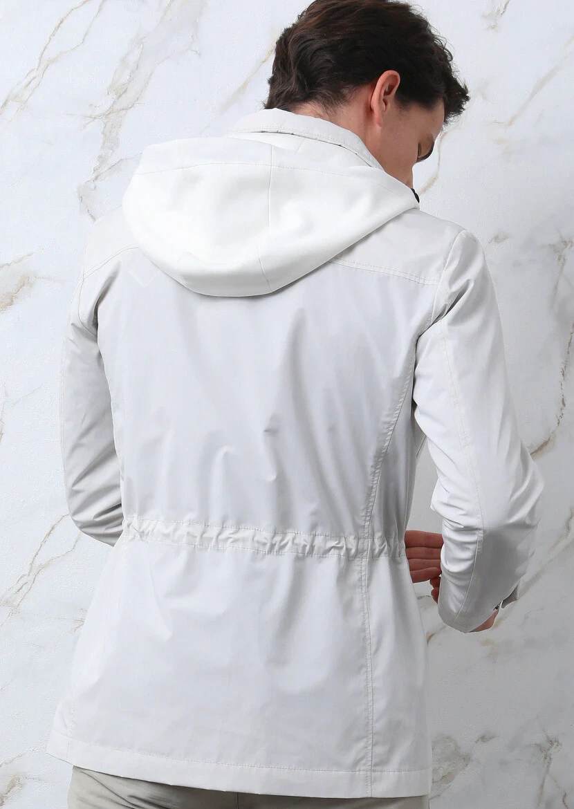 Ecru Regular Fit Cotton Blended Blazer - 5