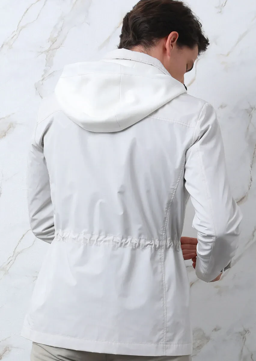 Ecru Regular Fit Cotton Blended Blazer - 6