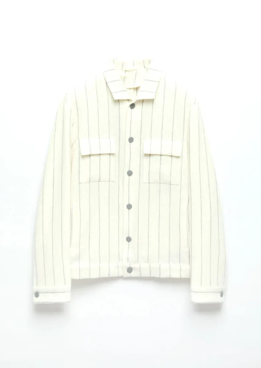 Ecru Shirt Jacket - 7