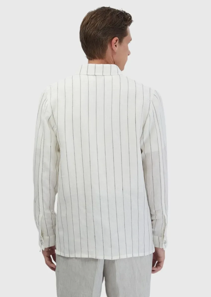 Ecru Shirt Jacket - 6