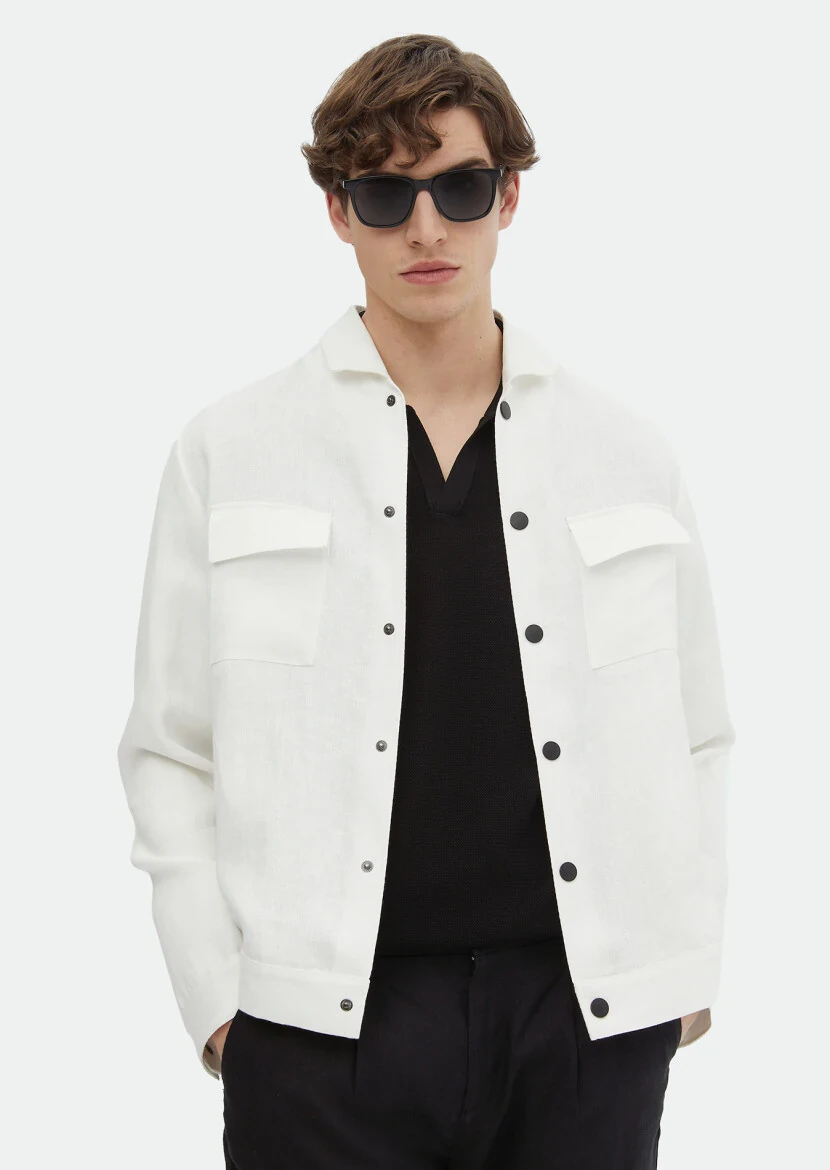 Ekru Gömlek Ceket - RAMSEY