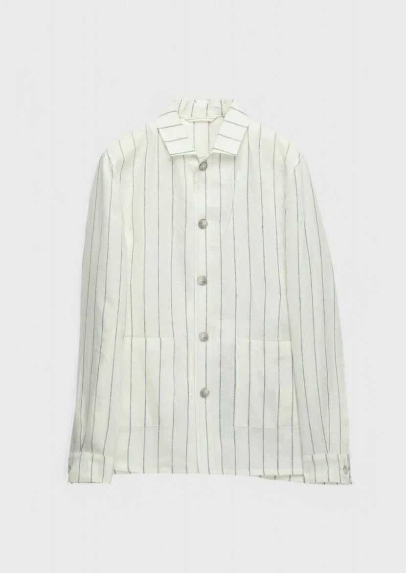 Ekru Gömlek Ceket - 7