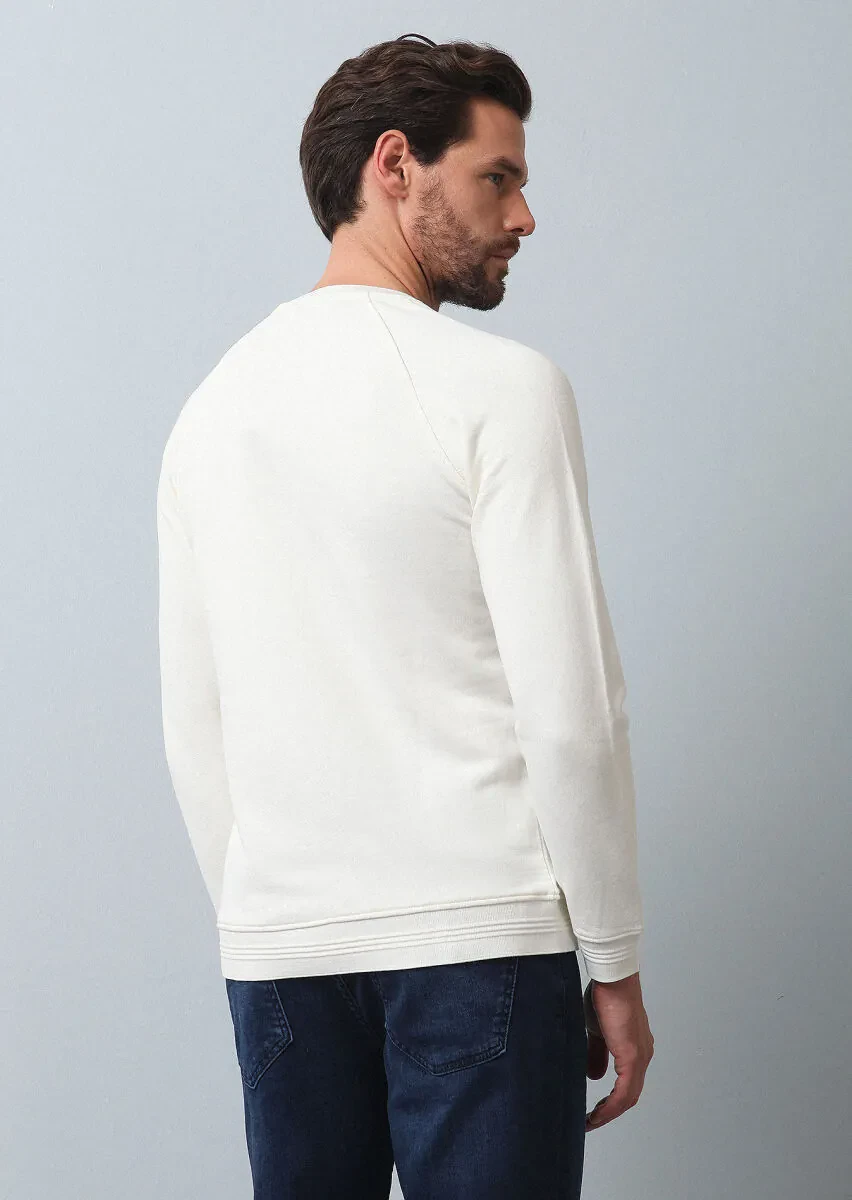 Ekru Sweatshırt - 5