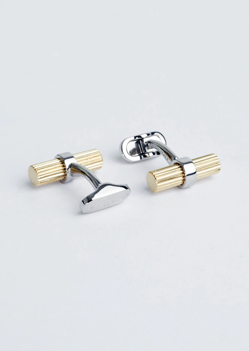 Gold Brass Cuff Link 