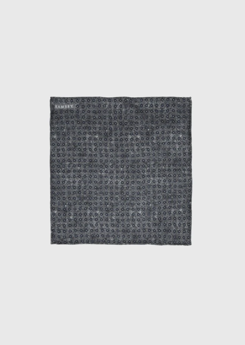 Grey %100 Yün Handkerchief - RAMSEY