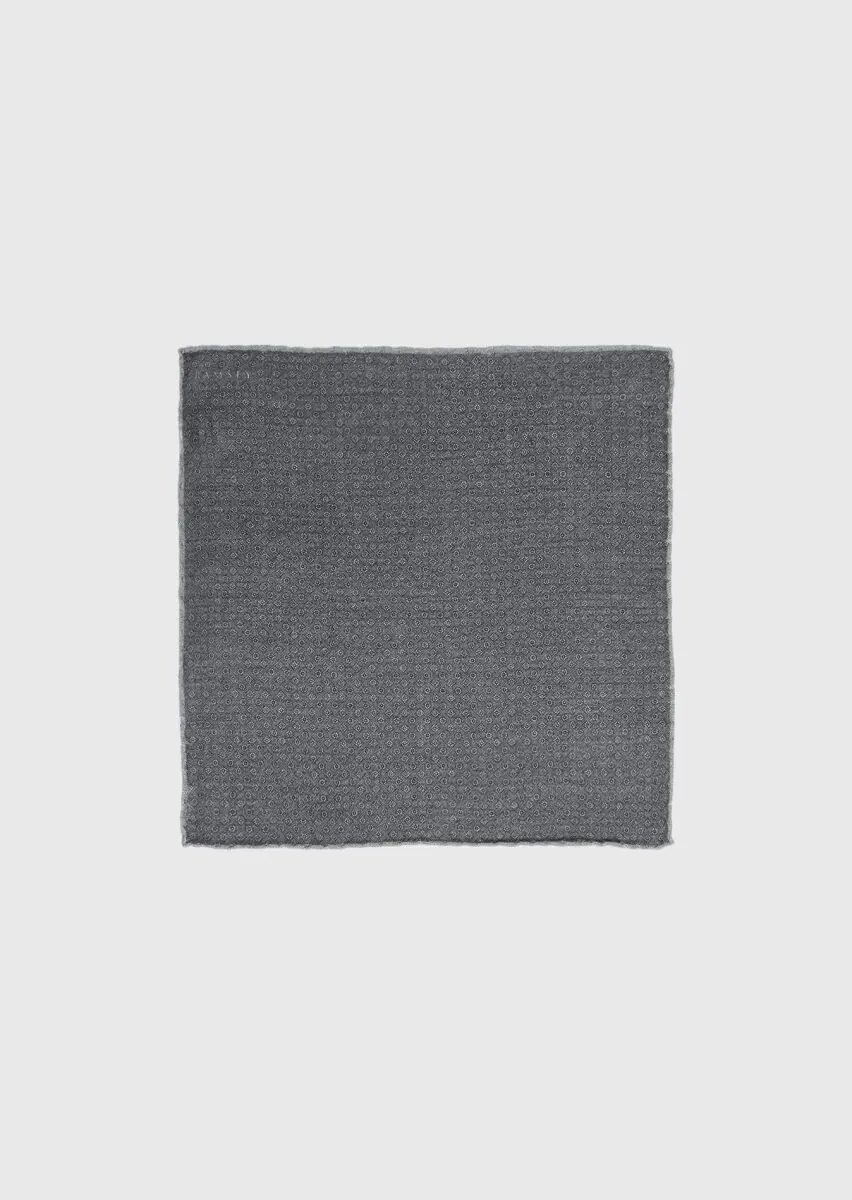Grey %100 Yün Handkerchief - 1
