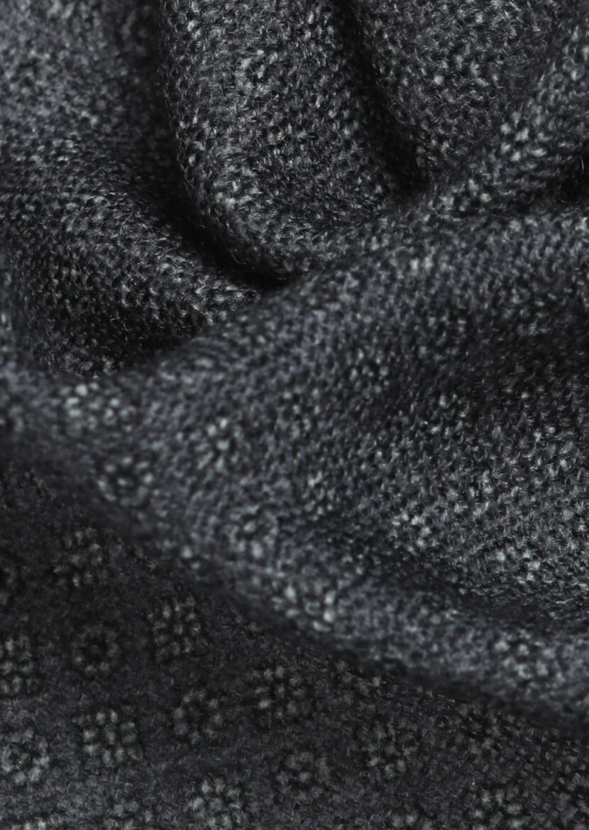 Grey %100 Yün Handkerchief 