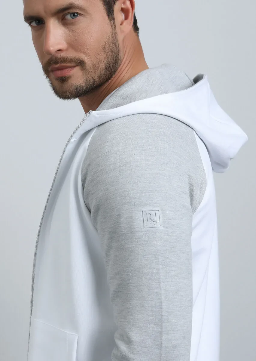 Grey Hooded Sweatshirt - 1
