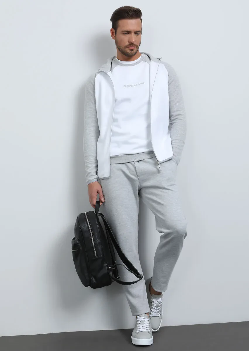 Grey Hooded Sweatshirt - 3