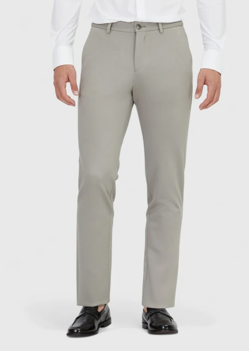 Grey Knitting Jogging Fit Casual Trousers 