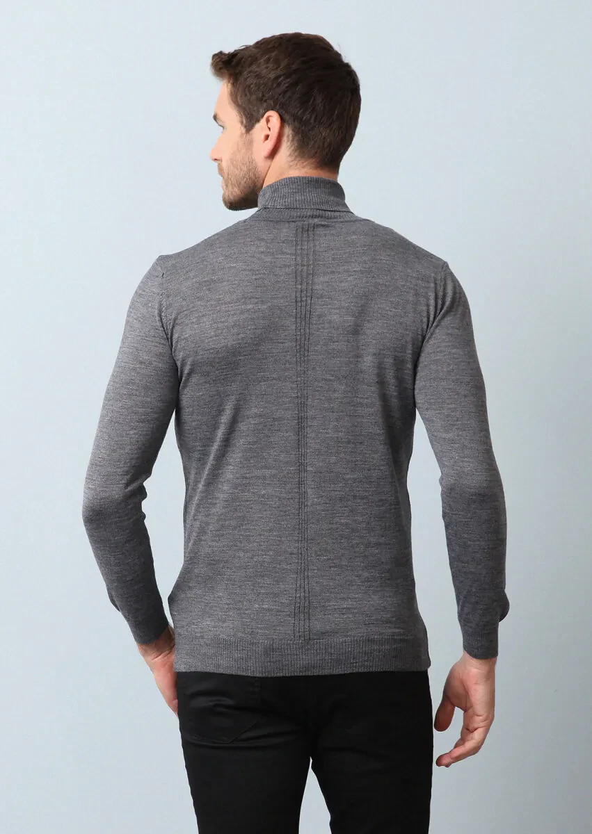 Grey Knitwear Sweatshirt - 5