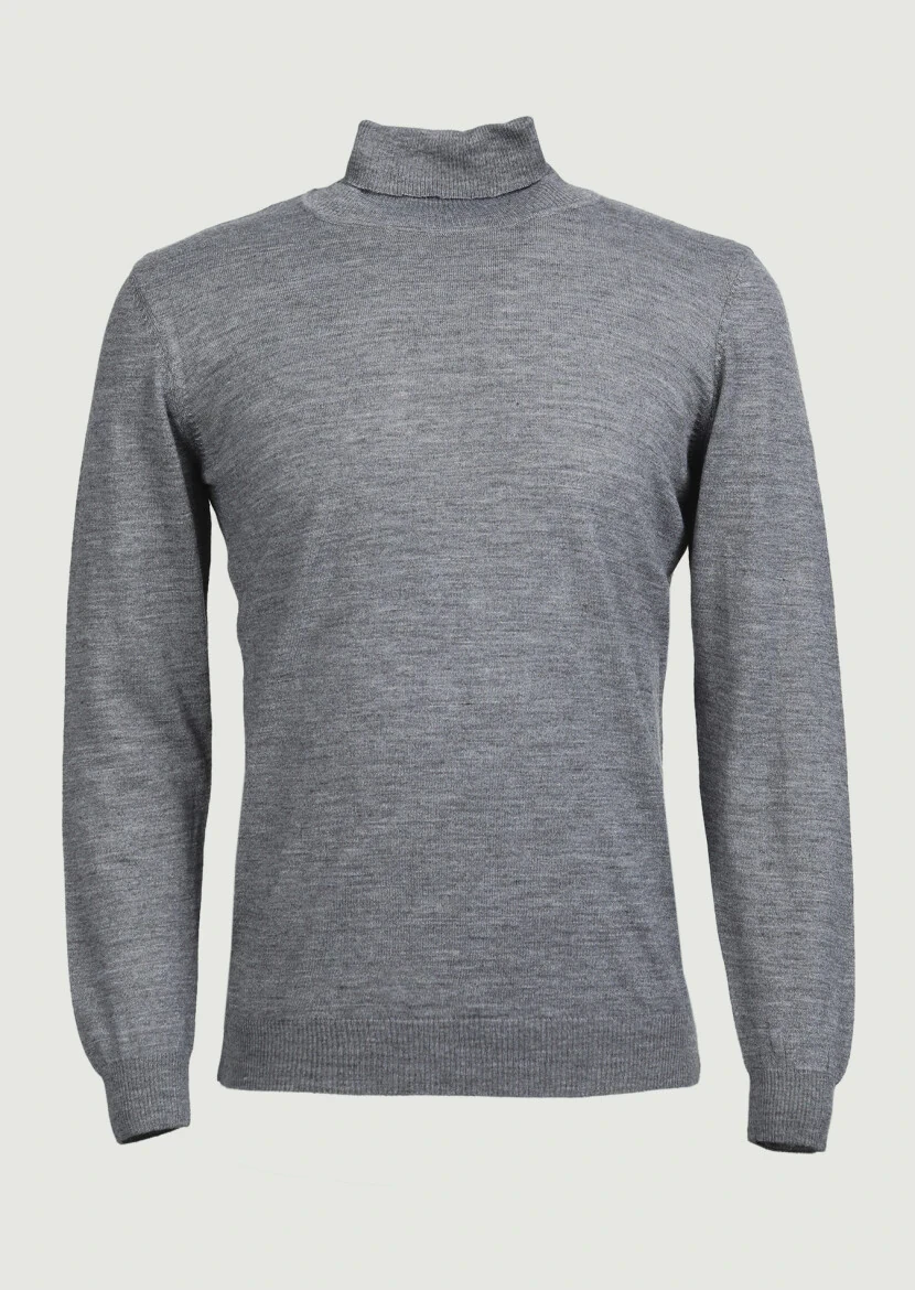 Grey Knitwear Sweatshirt - 6