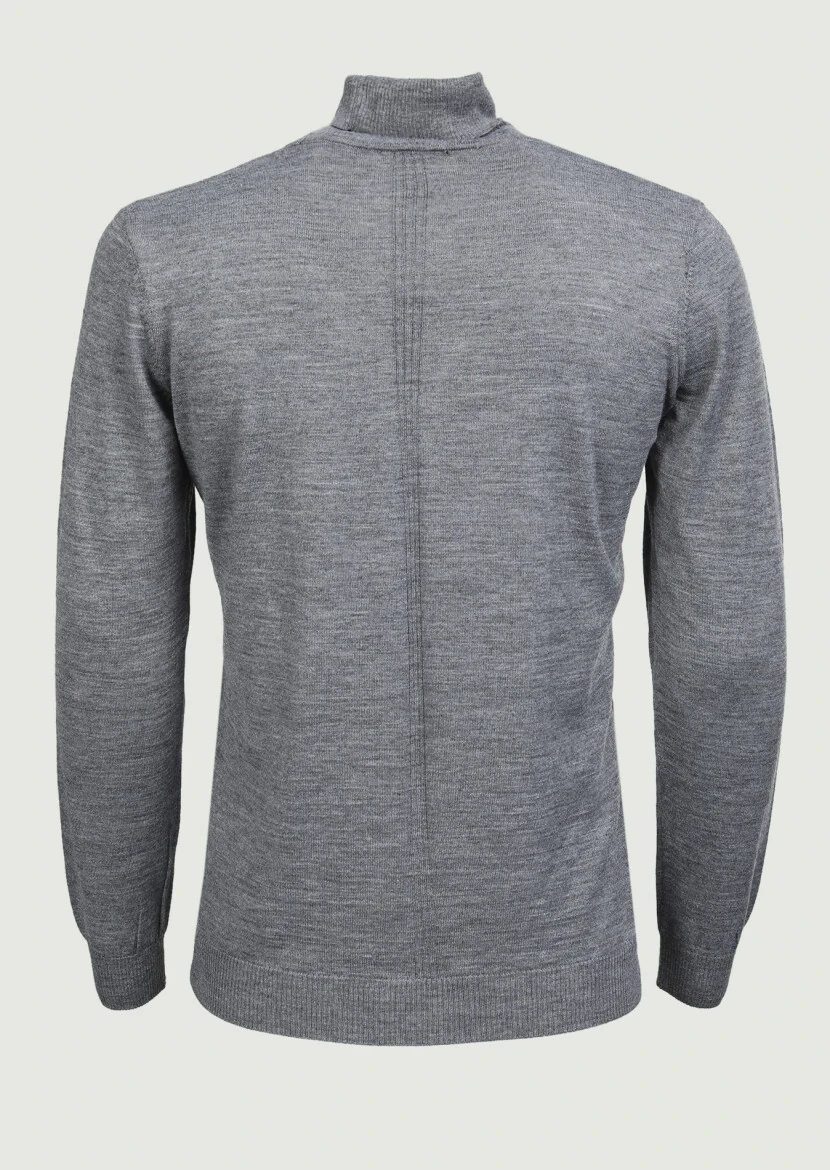 Grey Knitwear Sweatshirt - 7