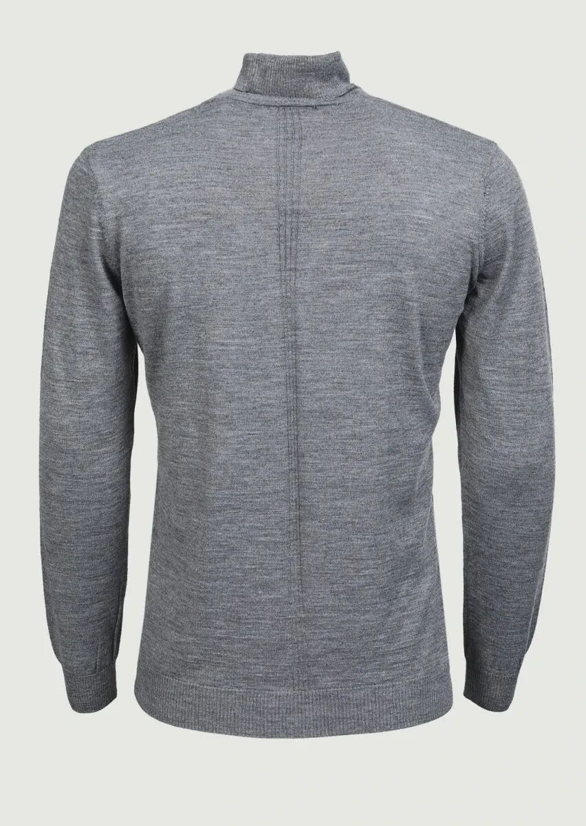 Grey Knitwear Sweatshirt - 7