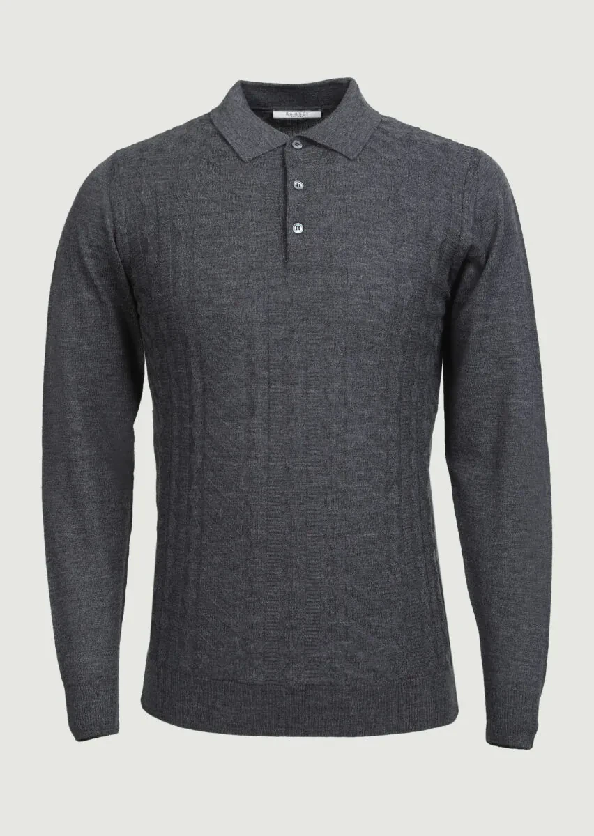 Grey Knitwear Sweatshirt - 6