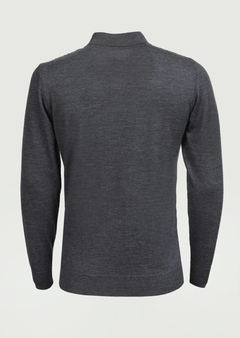 Grey Knitwear Sweatshirt - 7