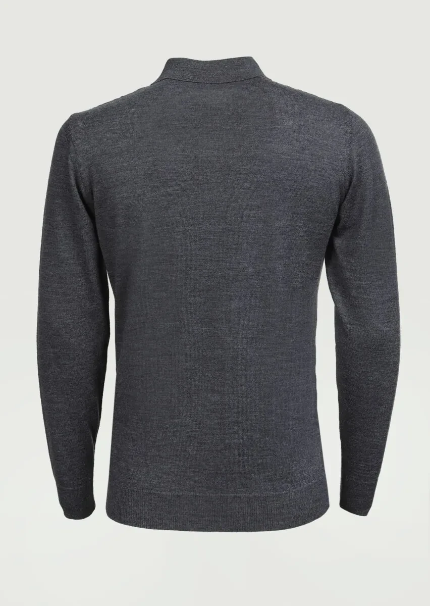Grey Knitwear Sweatshirt - 7