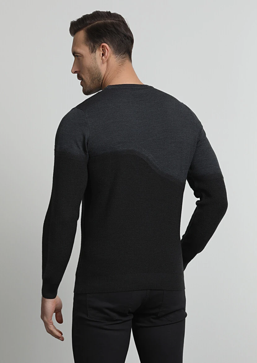 Grey Knitwear Sweatshirt - 4