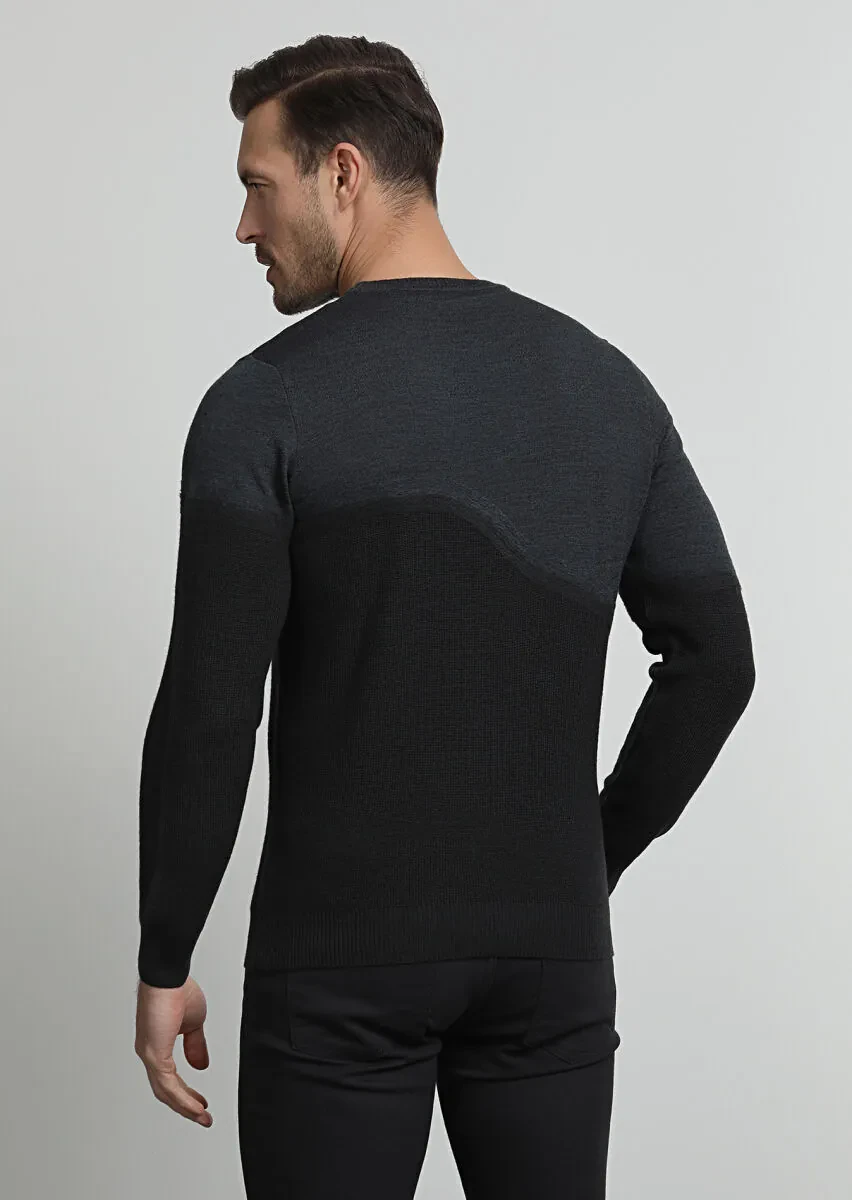 Grey Knitwear Sweatshirt - 4