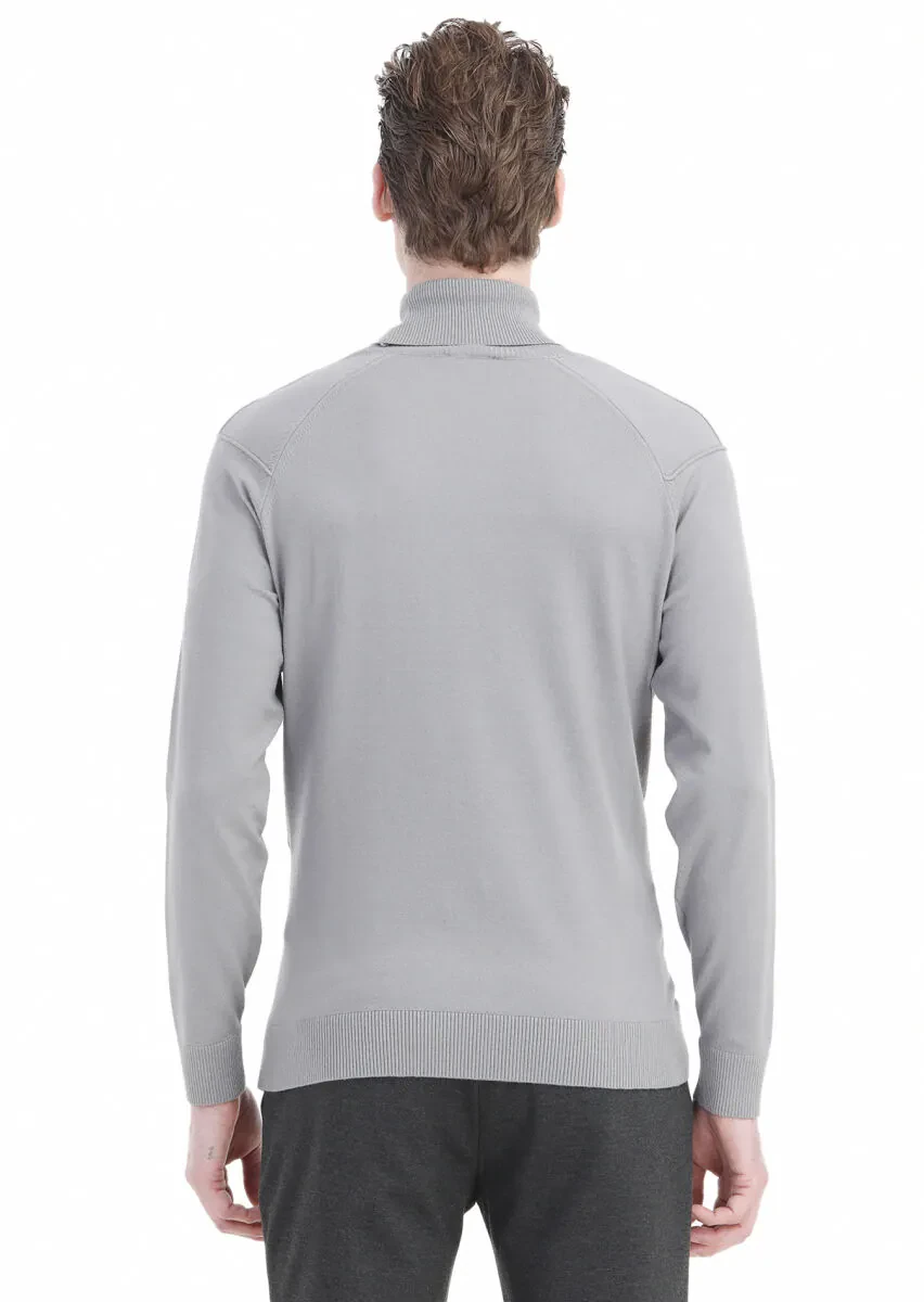 Grey Knitwear Sweatshirt - 6