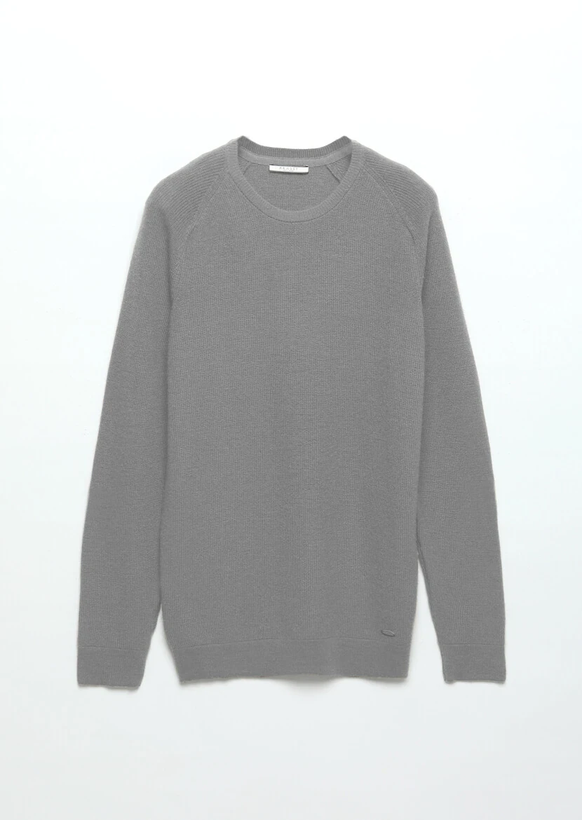 Grey Knitwear Sweatshirt - 7