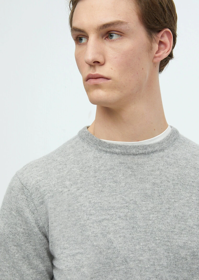 Grey Knitwear Sweatshirt - 4