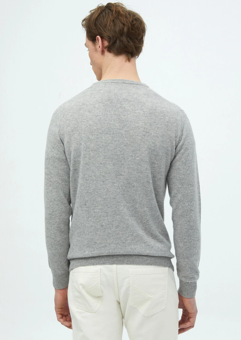 Grey Knitwear Sweatshirt - 5