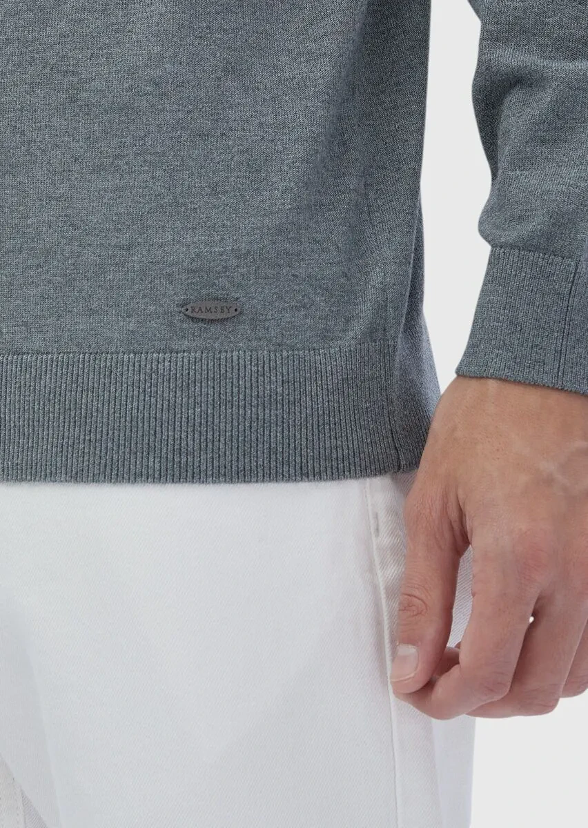 Grey Knitwear Sweatshirt - 5