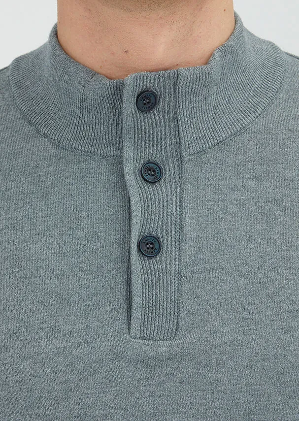 Grey Knitwear Sweatshirt - 4