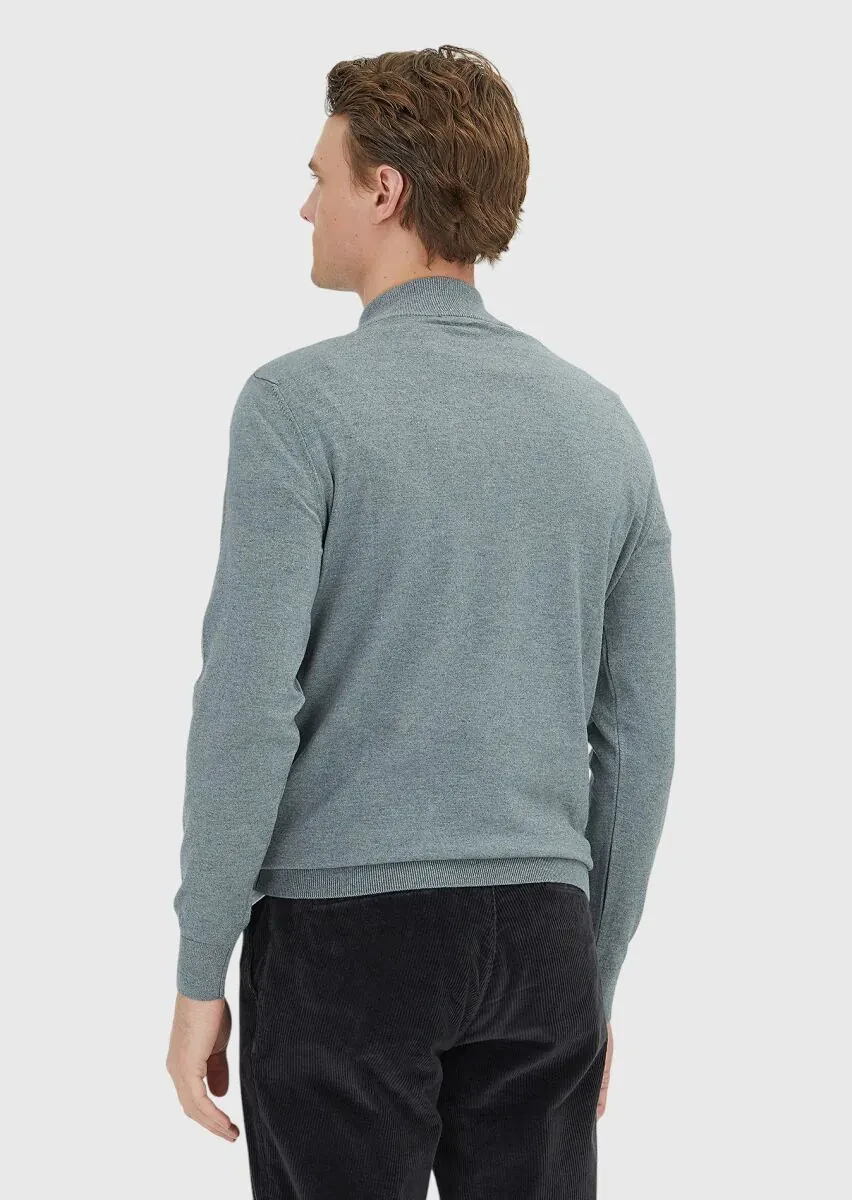 Grey Knitwear Sweatshirt - 5