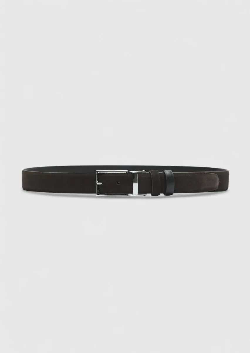 Grey Leather Belt - 1