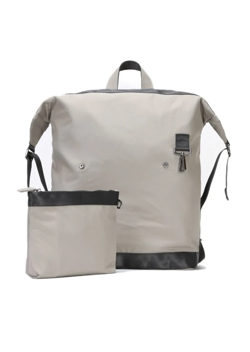 Grey Material Bag - 3