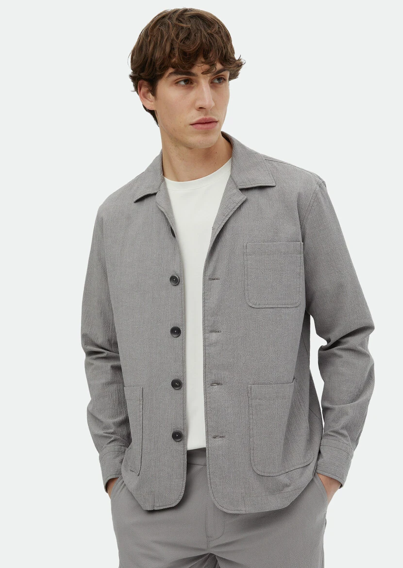 Grey Overshirt - RAMSEY