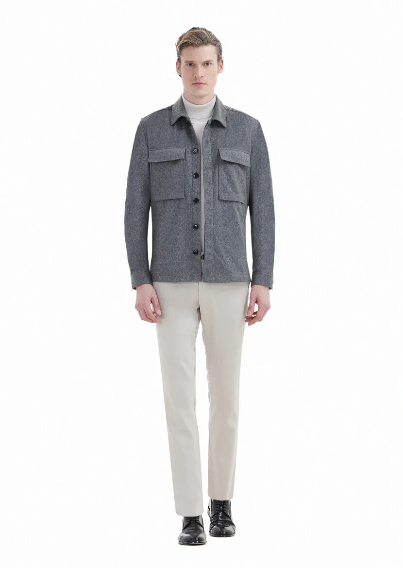 Grey Overshirt - RAMSEY