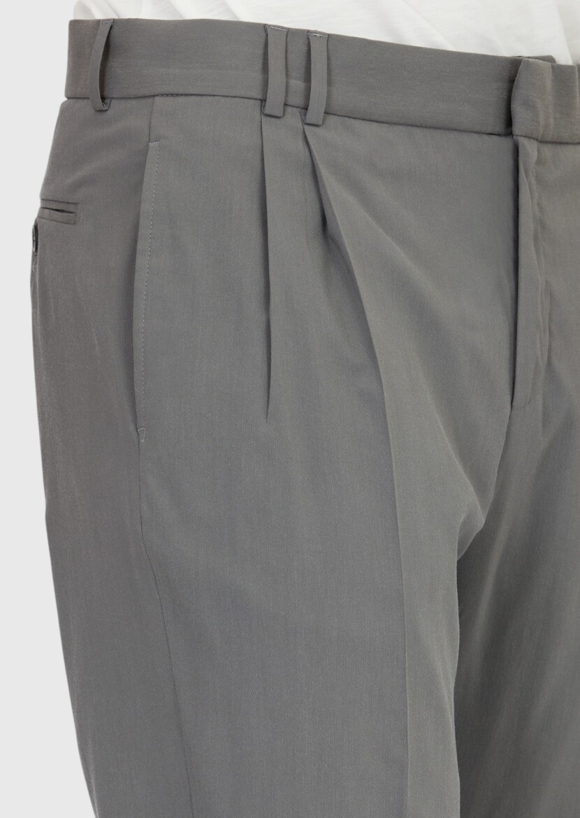 Grey Plain Zeroweight Slim Fit Suit - 6