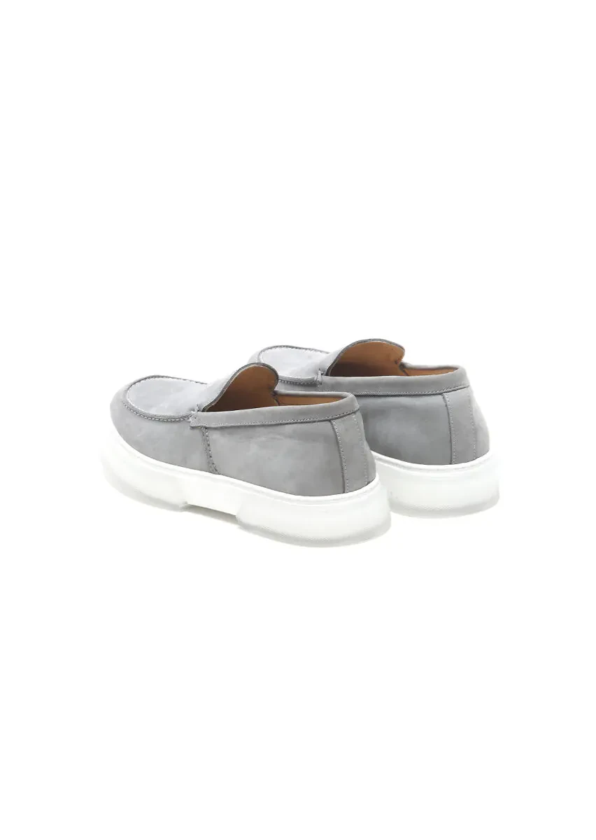 Grey Suede Casual Loafer - 4