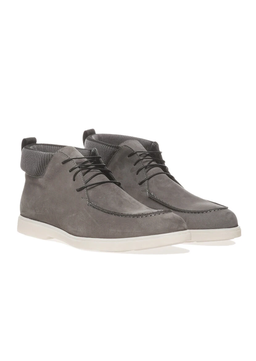 Grey Suede Casual Shoes 