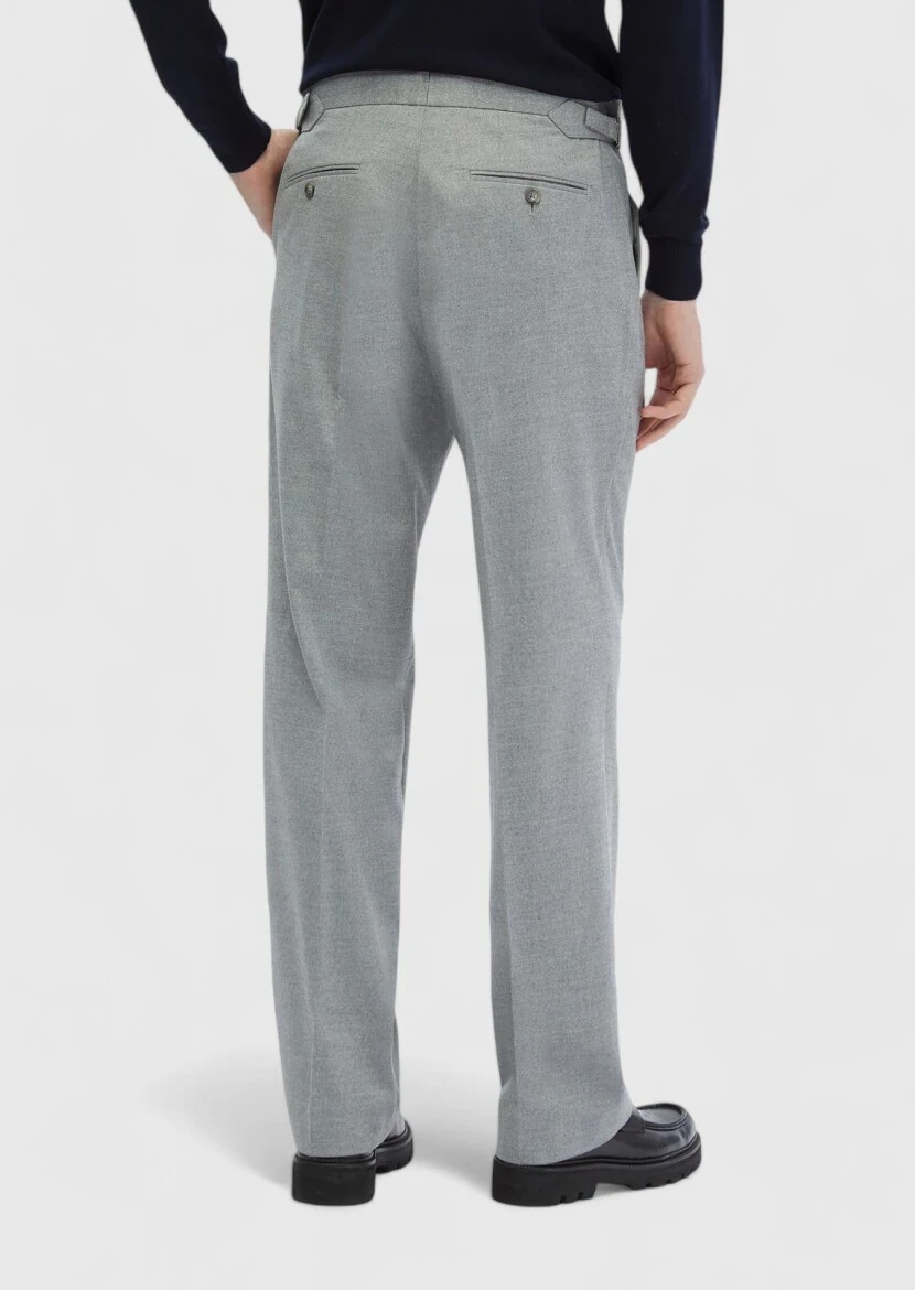 Grey Weaving Loose Fit Casual Trousers - 6